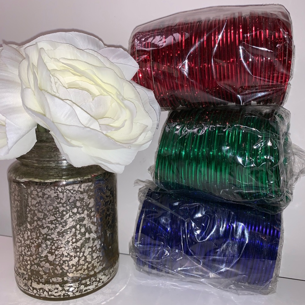 Bangles - red, green & blue